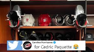 The carolina hurricanes practiced with their core group on saturday, the 20 players who played in thursday's game 6 win over the nashville predators plus cedric paquette, jake gardiner. The Hurricanes Surprised Cedric Paquette With A Great Name Plate For His First Practice Article Bardown
