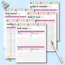 Free Printable Reading Planner For Book Lovers Fits The Happy Planner Book Lovers Book Reading Journal Reading Journal