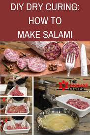 An awesome way of preserving your hard won game meat. Diy Dry Curing How To Make Salami Cured Meat Recipes Smoked Food Recipes Charcuterie Recipes
