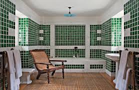 There are many ideas of bathroom design with the use of such material. 14 Times Beautiful Tiles Appear In The Ad Archive Architectural Digest