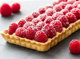 Recette De Tarte Aux Framboises Pate Sablee A L Amande Et Creme Patissiere Vanillee Recette Recette Tarte Framboise Tarte Framboise Recette Tarte