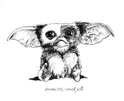 Inktober 2016 Art Challenge Day 12 Worried Gizmo Gremlins Inktober Inktober2016 Gremlins Art Gizmo Tattoo Sketches