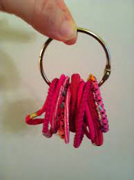 A Great Way To Organize Hair Elastics Binder Rings Hair Tie Organizer Hair Elastic Storage Hair Ties
