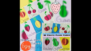 Chegg prep's easy to use flashcard editor helps you create flashcards with text and images faster than printed flashcards. Flashcards For Kids Fruits 3d Fruits Flash Card Tutorial Simple Super Easy Flash Card Making Youtube