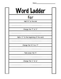 (the first five pages feature easier ladders; 18 Word Ladders Ideas Word Ladders Word Work Word Study