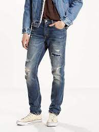 Levis Levis Mens 511 Slim Fit Jeans Ripped Distressed 32 X 32 Comeback Kid - Ideas Of Mens Slim Fit Jeans Men White Jeans Men Jeans Outfit Men Slim Fit Men