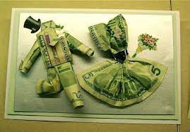 Dollars Two Rags To Riches Money Origami Wedding Gift Money Money Gift