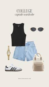 College Capsule Wardrobe + 20 Outfit Ideas