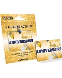 Cartes d'anniversaire amour joyeux anniversaire mon amour : Coffret Cadeau Carte Joyeux Anniversaire Wonderbox