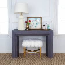Avery Grasscloth Console Table Navy Furniture Unique Furniture Console Table