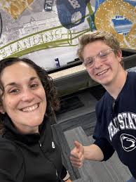 This afternoon we got a visit from one of our interns from last year's high  school program, Josiah Herman ! We've stayed connected with JR as he has  worked to finalize his