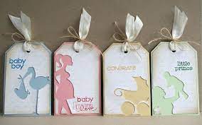 Best organizing baby shower gift : Maybe Baby Gift Tags Shaped Cards Cards Handmade