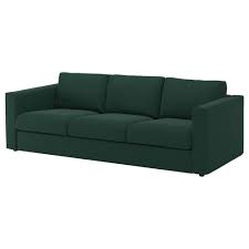Vimle 3 Seat Sofa Gunnared Dark Green Ikea Oturma Odasi Ikea Fikirleri Kanepeler