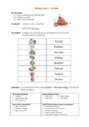 Challenge them to a trivia party! Finding Nemo Quiz Esl Worksheet By Mags 85