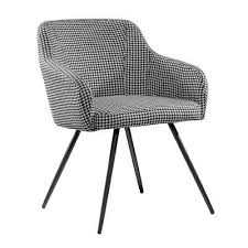 Black And White Houndstooth Chair Mercury Row Casanova Armchair Upholstery Color White Houndstooth