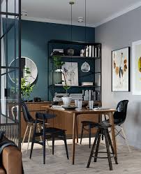La couleur dont tous les décorateurs raffolent. Du Bleu Canard Pour Decorer La Salle A Manger My Blog Deco