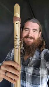 Low D⁴ Aeolian with sacred geometry. , Made of reclaimed PVC. ,  #nativeamericanstyle #nativeamericanstyleflute #soundhealing #music #flutes  #flauta #handcrafted #yoga #meditation #mindfulness ...