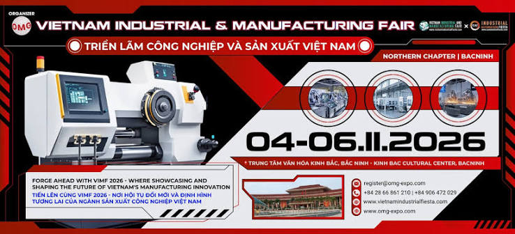 VIMF Bac Ninh 2026 — Vietnam Industrial & Manufacturing Fair — Kinh Bac Cultural Center, Bac Ninh, Vietnam