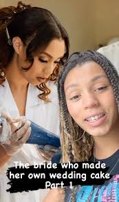 Bride who went viral for making her own wedding cake responds to critics