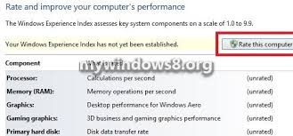 Down win 8.1 or 10 experience index? Check System Rating Windows Experience Index In Windows 8