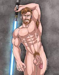 Obi-Wan Kenobi Muscular Solo Male Huge Cock Naked Muscle Nude > Your  Cartoon Porn