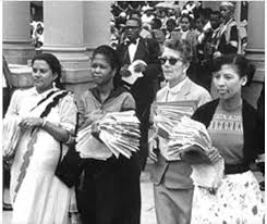 People gather during the womens day 2018 celebrations as part of 100 years of albertina sisulu at mbekweni rugby stadium on august 09, 2018 in paarl,. Women S Day South Africa 2020 History Why It S Celebrated Differently