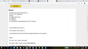 How To Calculate The Resultant Of Two Vectors Physics Nickzom Blog Physics Calculator Math