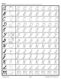 Cursive Uppercase Letter Tracing Worksheets Letter Tracing Worksheets Cursive Uppercase Letters Teaching Cursive