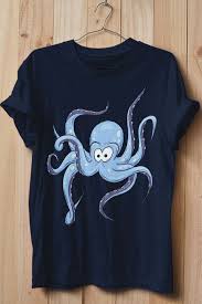 Cute Cartoon Kraken Octopus Ocean Sealife Lover Shirt Octopus Drawing Your Spirit Animal Kraken