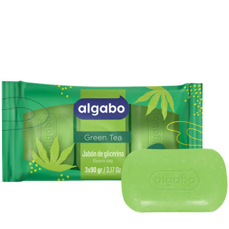 Algabo jabón Tocador de Glicerina Green Tea