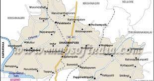 Dharmapuri Tamil Nadu Map Tamilnadu Tourism: Dharmapuri - General Information