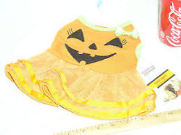 details about new martha stewart pets s sm small ms pumpkin pet dog halloween costume dress