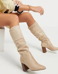 Great savings & free delivery / collection on many items. Pimkie Knee High Slouch Boots In Beige Iebem Morelos