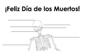 Online practice for parts of the body. Spanish Day Of The Dead Body Parts Worksheet Dia De Los Muertos Esqueleto