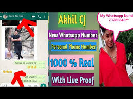 Real Phone Number Of Akhil Cj Tiktok 2020 Real Whatsapp Number Chat With Akhil Cj Live Proof Youtube