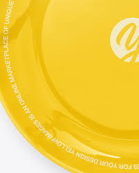 Download Plate Mockup In Packaging Mockups On Yellow Images Object Mockups PSD Mockup Templates