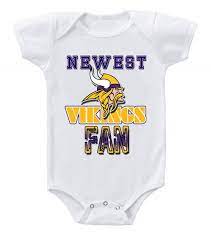 New Football Baby Onesie Creeper Minnesota Vikings Viking Baby Nfl Baby Football Baby