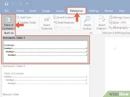 A table of contents is best used in a paper that can be divided into sections or chapters. 4 Ways To Write A Table Of Contents Wikihow