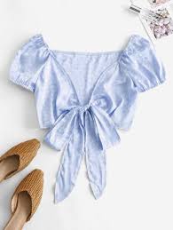 Light Blue Blouse Sale Online 2020 Zaful