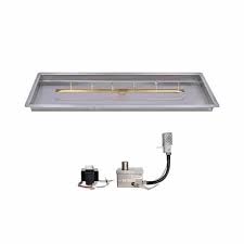 Rectangular fire pit burner kit. Rectangular Drop In Pan With Linear Bullet Burner Kit The Outdoor Plus The Magic Of Fire