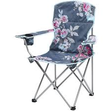 Joules Folding Picnic Chair Grey Floral 49 Liked On Polyvore Featuring Home Outdoors Patio Furnitu Grey Outdoor Furniture Camping Chairs Picnic Chairs