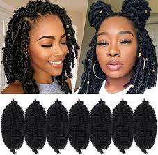 Amazon.com : 8 Inches Marley Hair Short Afro Kinky Twist Crochet Hair 3  Packs Marley Hair Afro Kinky Curly Crochet Hair for Twists Marley Twist  Crochet Braids Synthetic Kinky Hair Extensions(3 Packs -