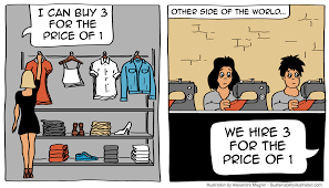 Who Made Your Clothes Cartoon 17 Sustainability Illustrated In 2020 Cartoon Illustration Make It Yourself