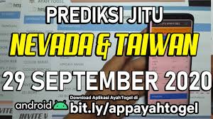 Prediksi Jitu Nevada Taiwan Pools Hari Ini 29 September 2020 Rumus Ayahtogel Youtube