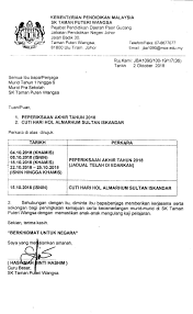 Ibu dan anak kandung di bitung berhubungan badan, polisi: Sk Taman Puteri Wangsa Makluman Surat Kepada Ibu Bapa