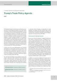 We have nafta (north american free trade agreement). Pdf Trump S Trade Policy Agenda