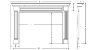 Place the measuring tape along the line drawn in step 2. Fireplace Mantel Mantelsdirect Com