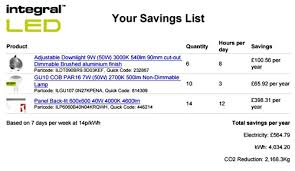 Energy Savings Calculator Guide Integral Led