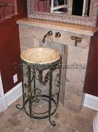 natural stone vessel sinks and kitchen