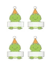 birthday chart frog themed